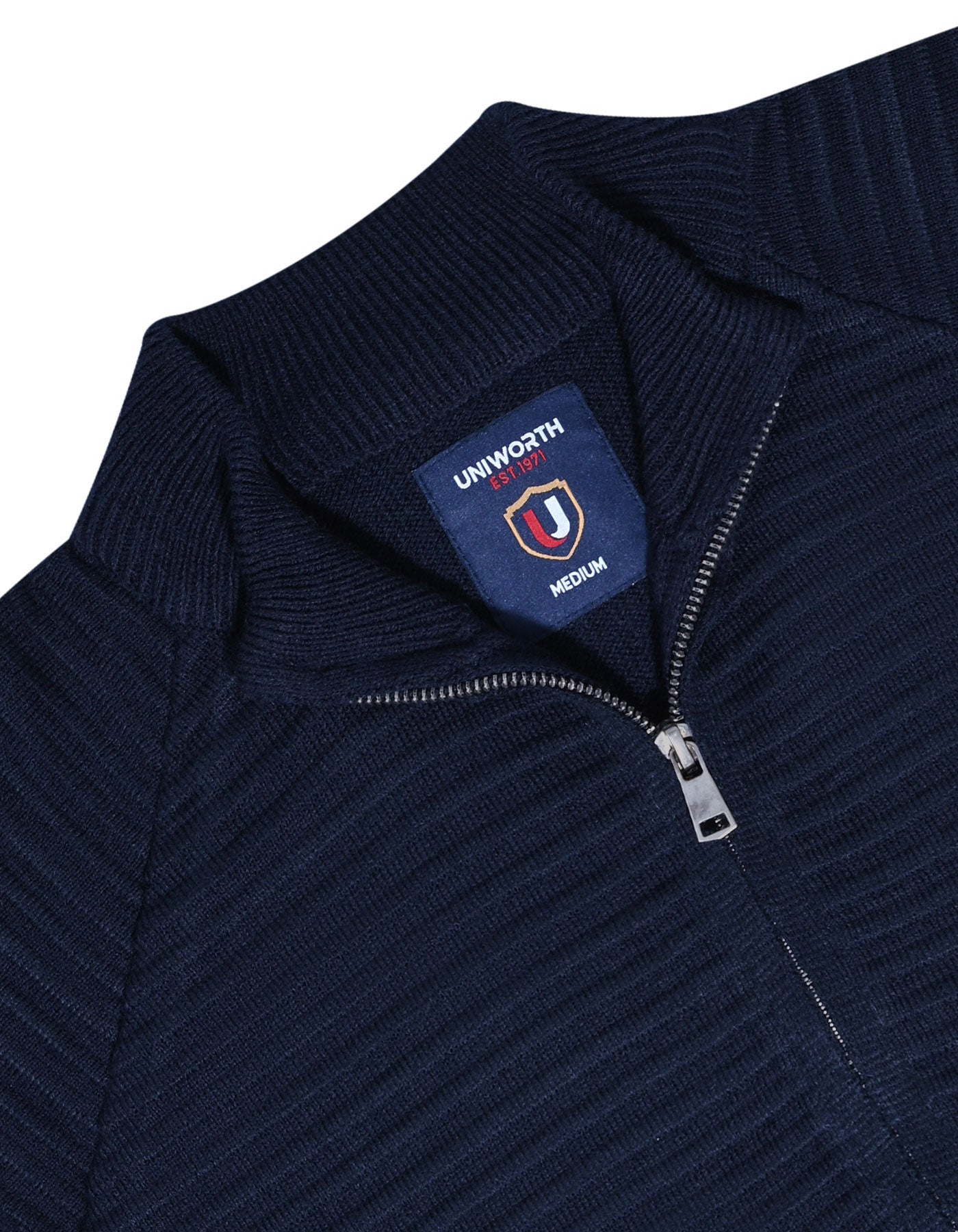 Navy Plain Full Zipper SFA2423-1-M