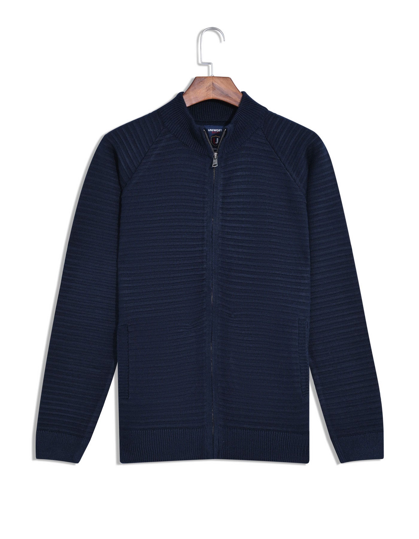 Navy Plain Full Zipper SFA2423-1-S