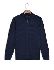 Navy Plain Full Zipper SFA2423-1-S