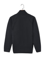 Black Plain Full Zipper SFA2423-2-XXL