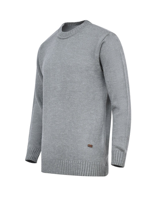 Grey Dotted Crew Neck Sweater
