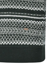 Black Geometric Pull Over SFA2506-XXL