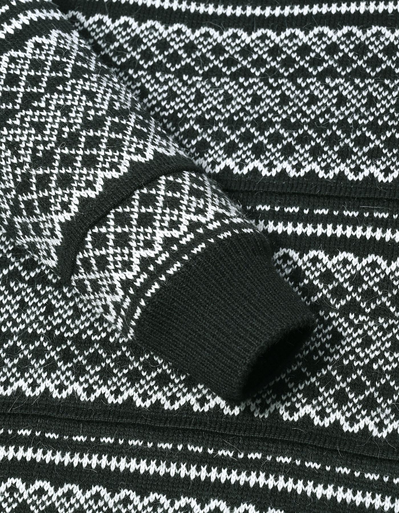 Black Geometric Pull Over SFA2506-XL