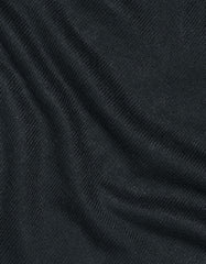 Black Cable Knit V-Neck Sweater