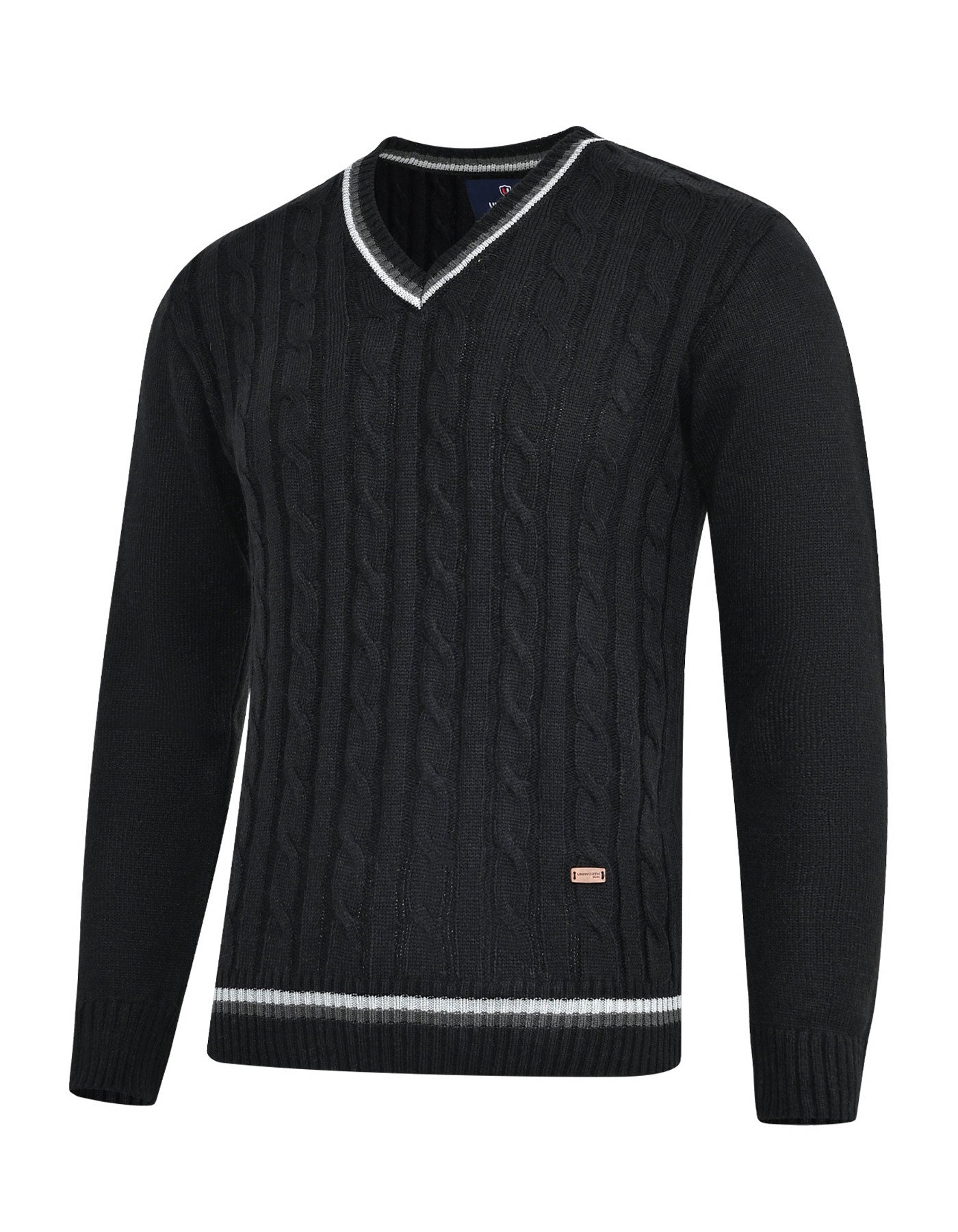 Black Texture Pull Over SFA2507-1-S