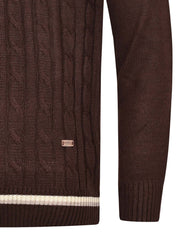 Brown Texture Pull Over SFA2507-2-L