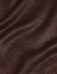 Brown Cable Knit V-neck Sweater