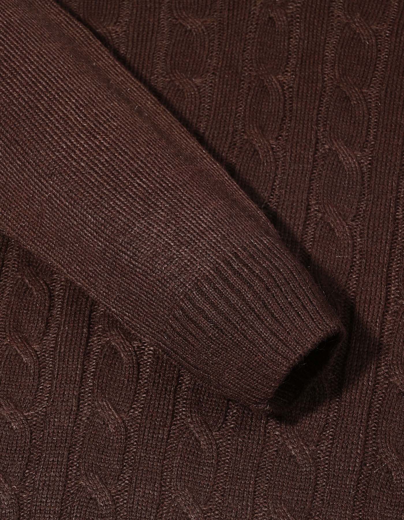 Brown Texture Pull Over SFA2507-2-XL