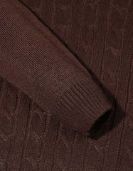 Brown Texture Pull Over SFA2507-2-XL