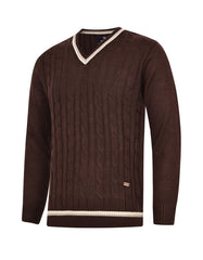 Brown Texture Pull Over SFA2507-2-S