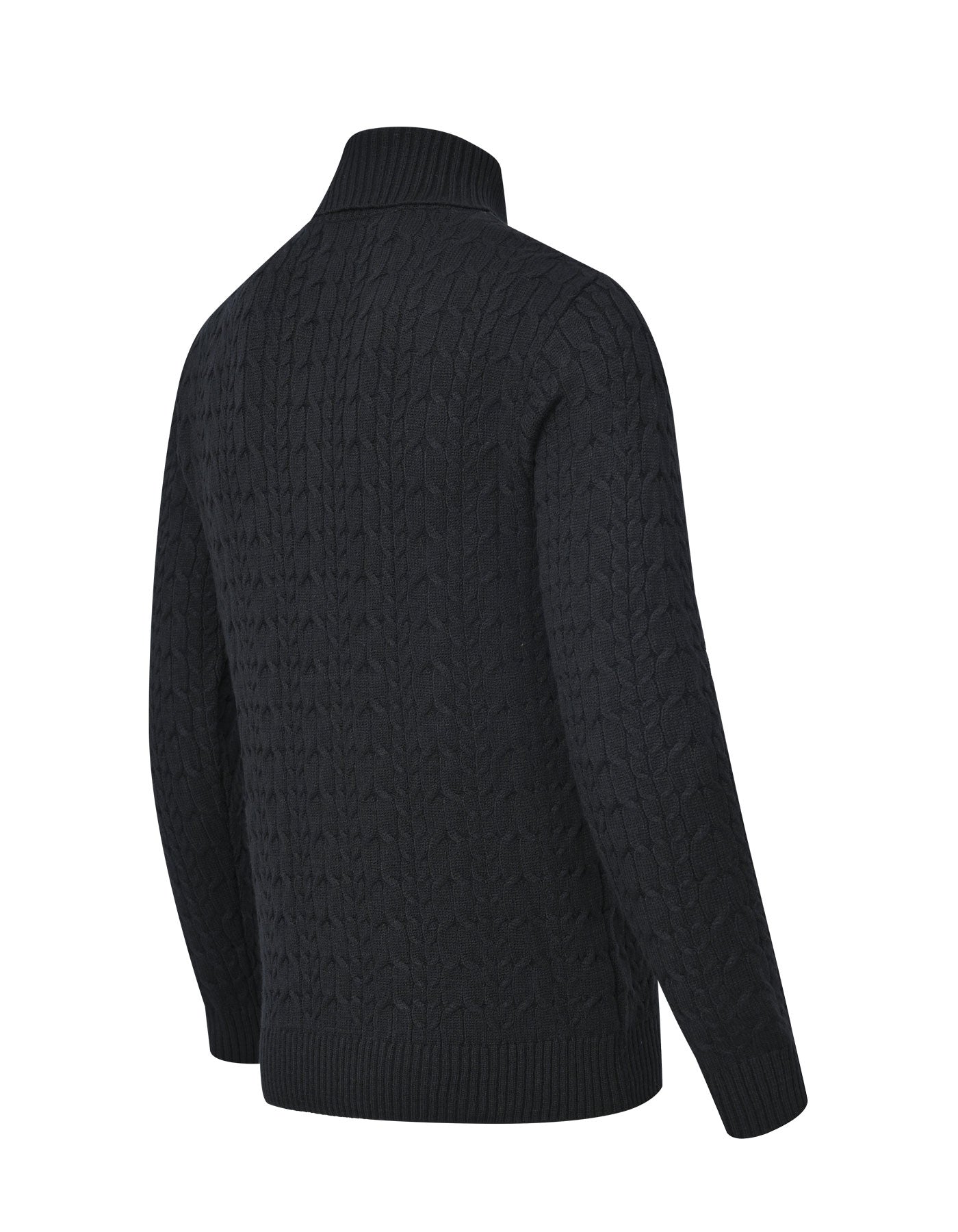 Black Texture Pull Over SFA2509-1-XXL