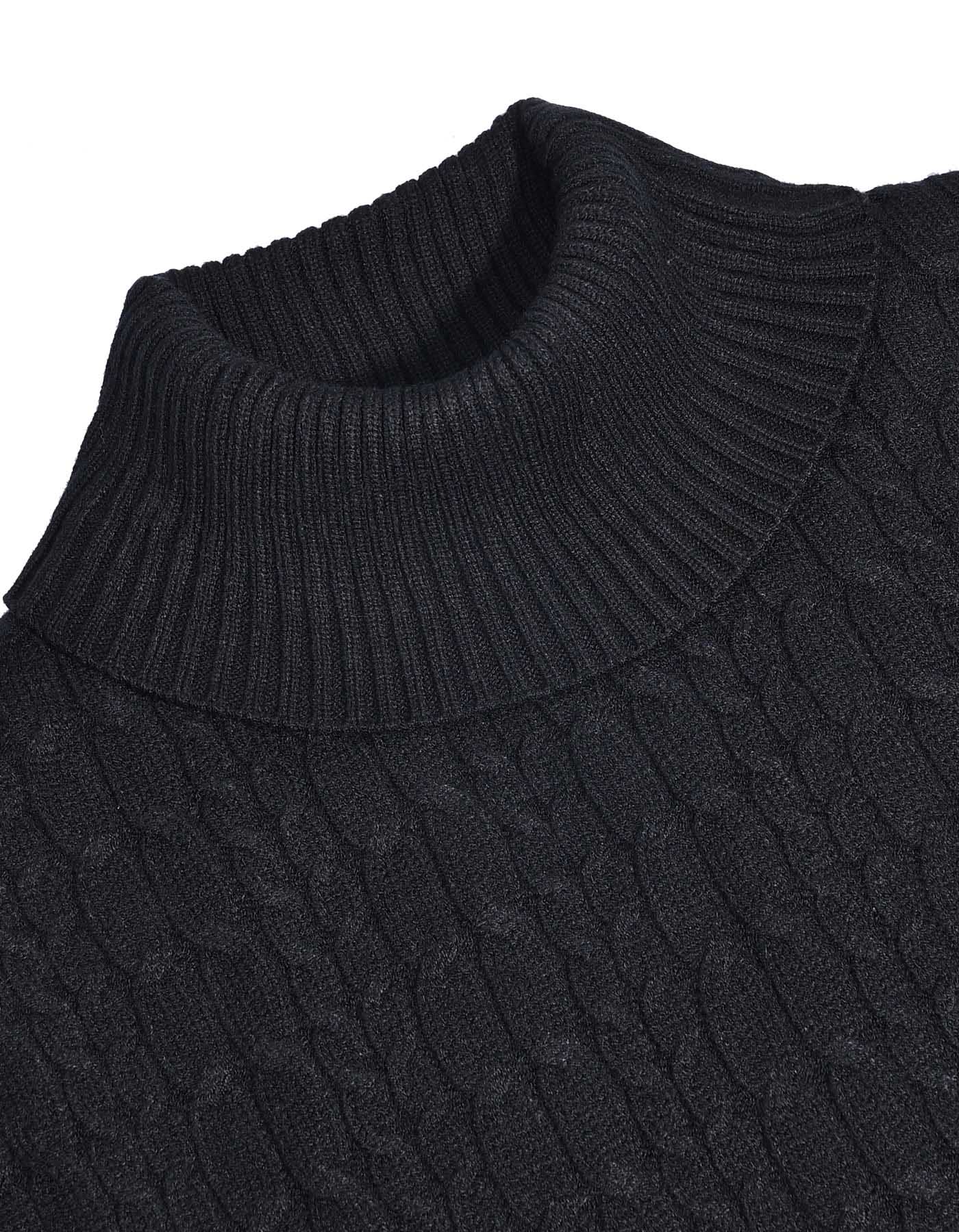 Black Texture Pull Over SFA2509-1-L