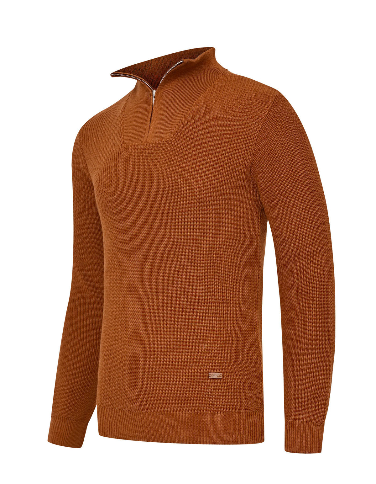 Mustard Plain Half Zipper SFA2511-1-S