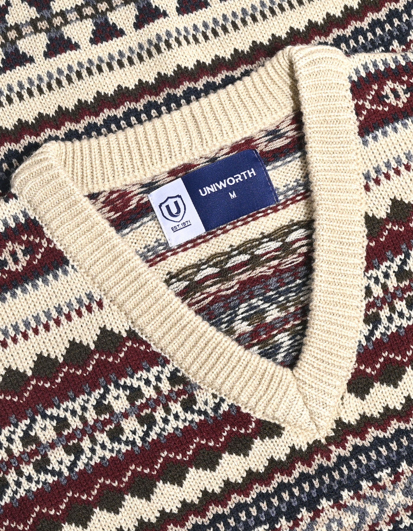Beige Geometric  SFA2635-1-M