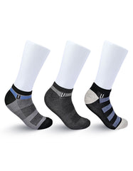 Pack Of 3-Multi Geometric Ankle Socks