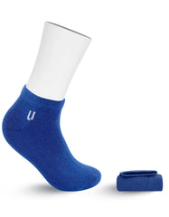 D Navy Plain Ankle Socks