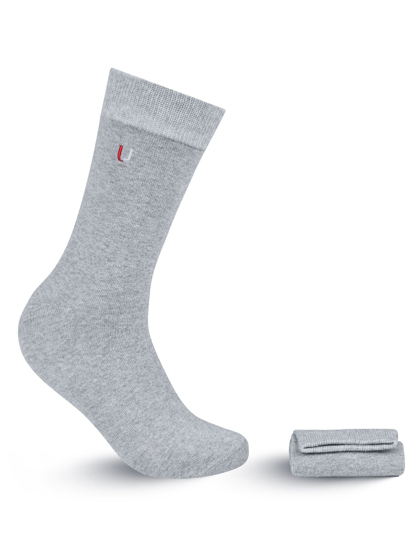 Grey Plain Walkees Socks