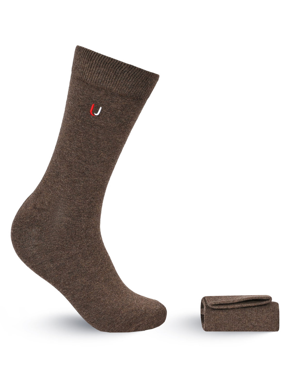 Brown Plain Socks