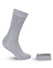 Grey Plain Socks