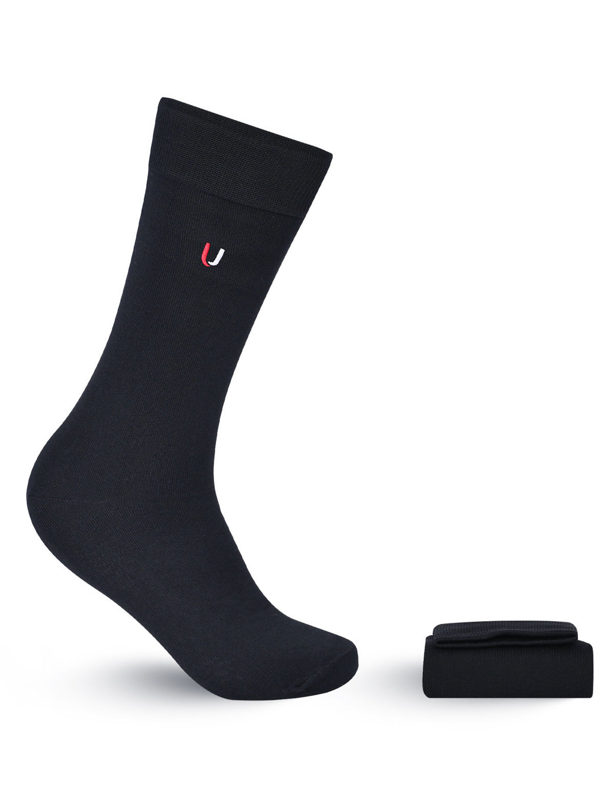 Black Plain Socks