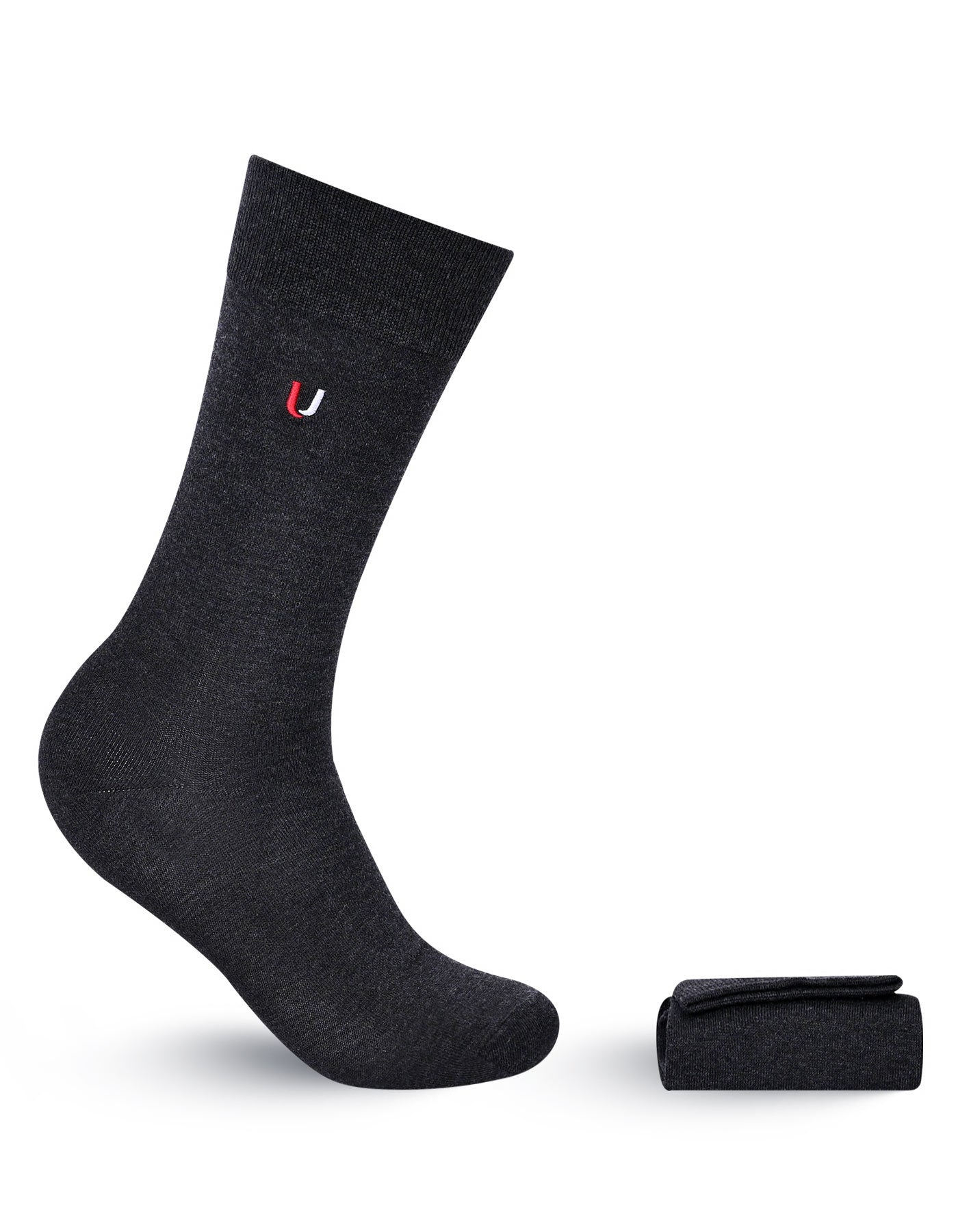 Charcoal Plain Socks