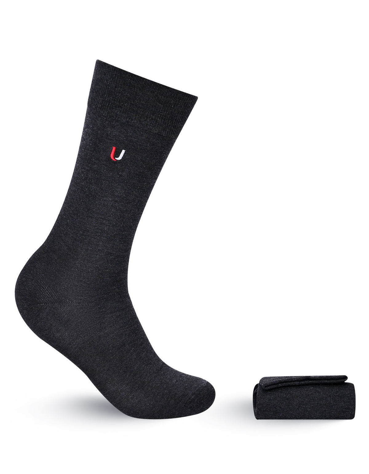 Charcoal Plain Socks