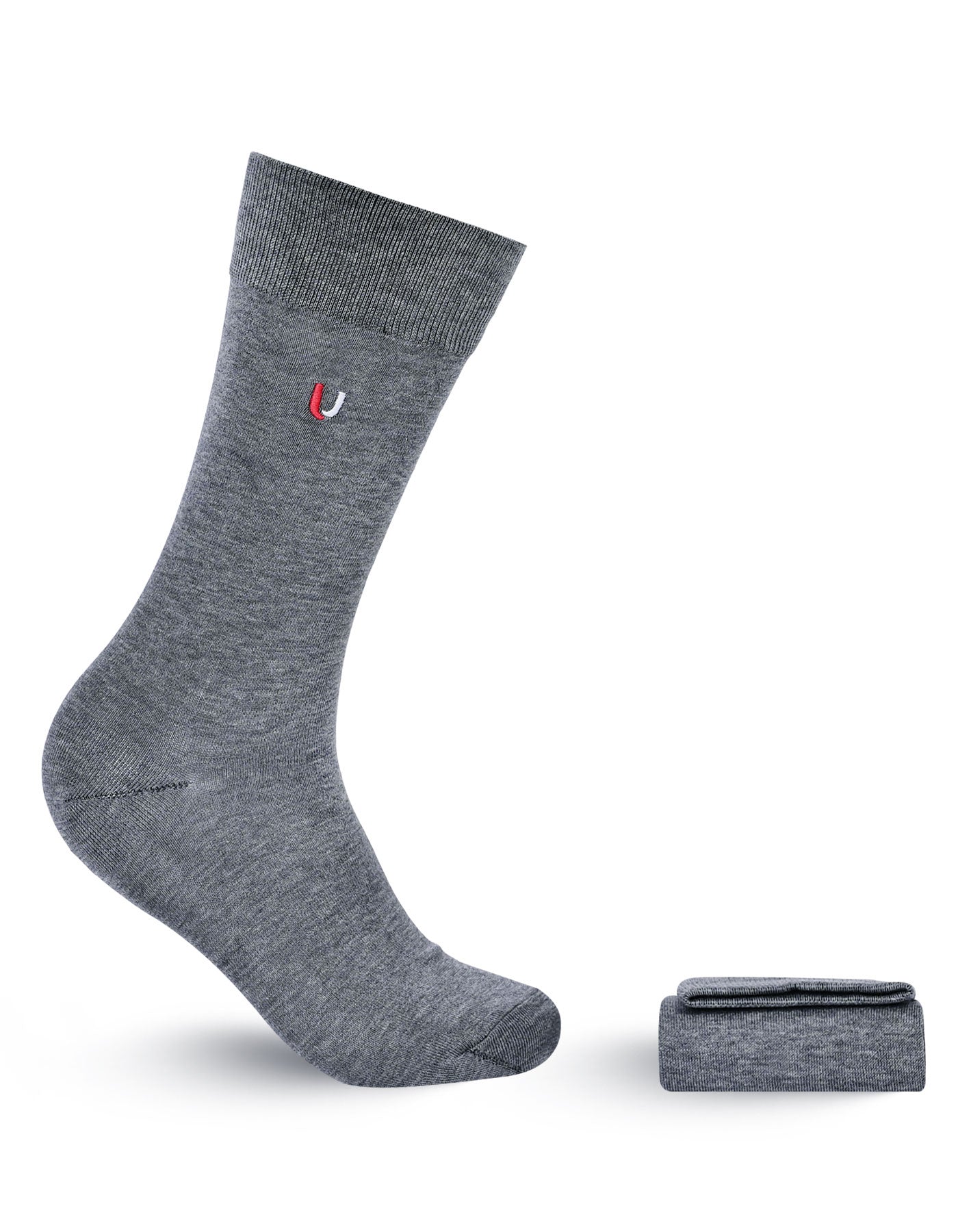 Grey Plain Socks