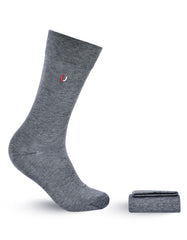 Grey Plain Socks