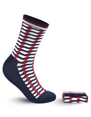 Red Self Plain Socks