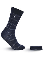 Navy Geometric Socks