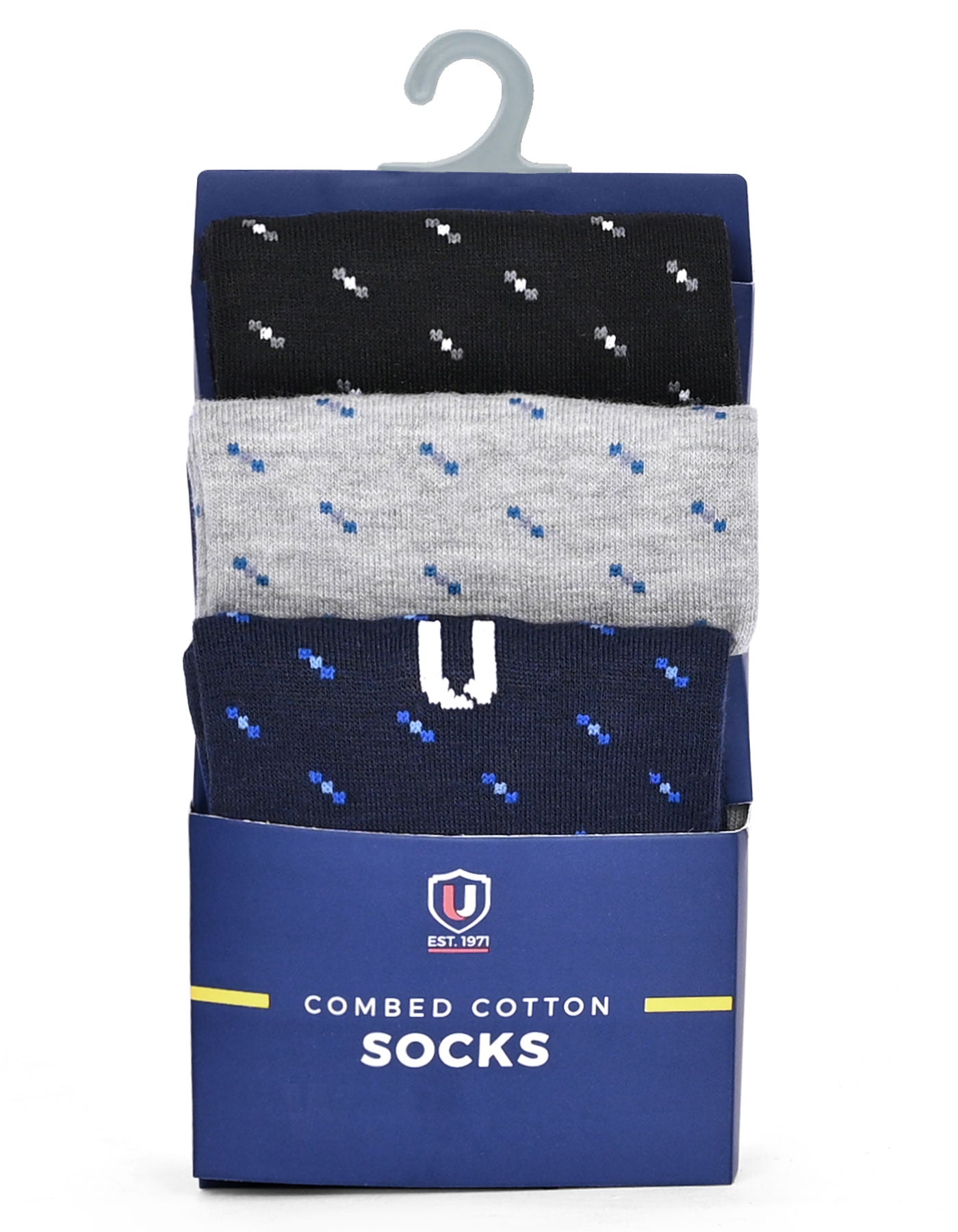 Pack Of 3-Multi Geometric Socks