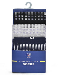 Pack Of 3-Multi Geometric Socks