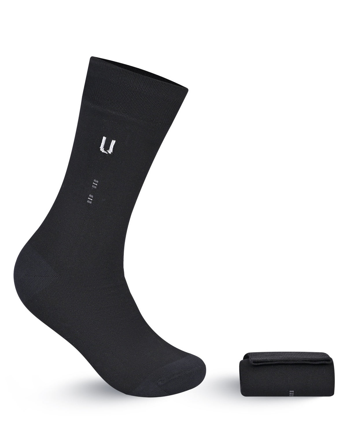 Black Plain Socks