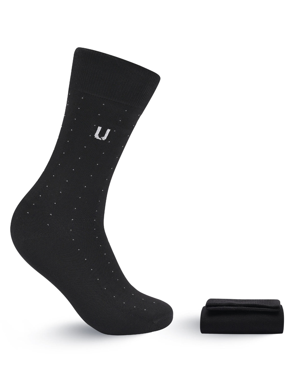 Black Self Plain Socks