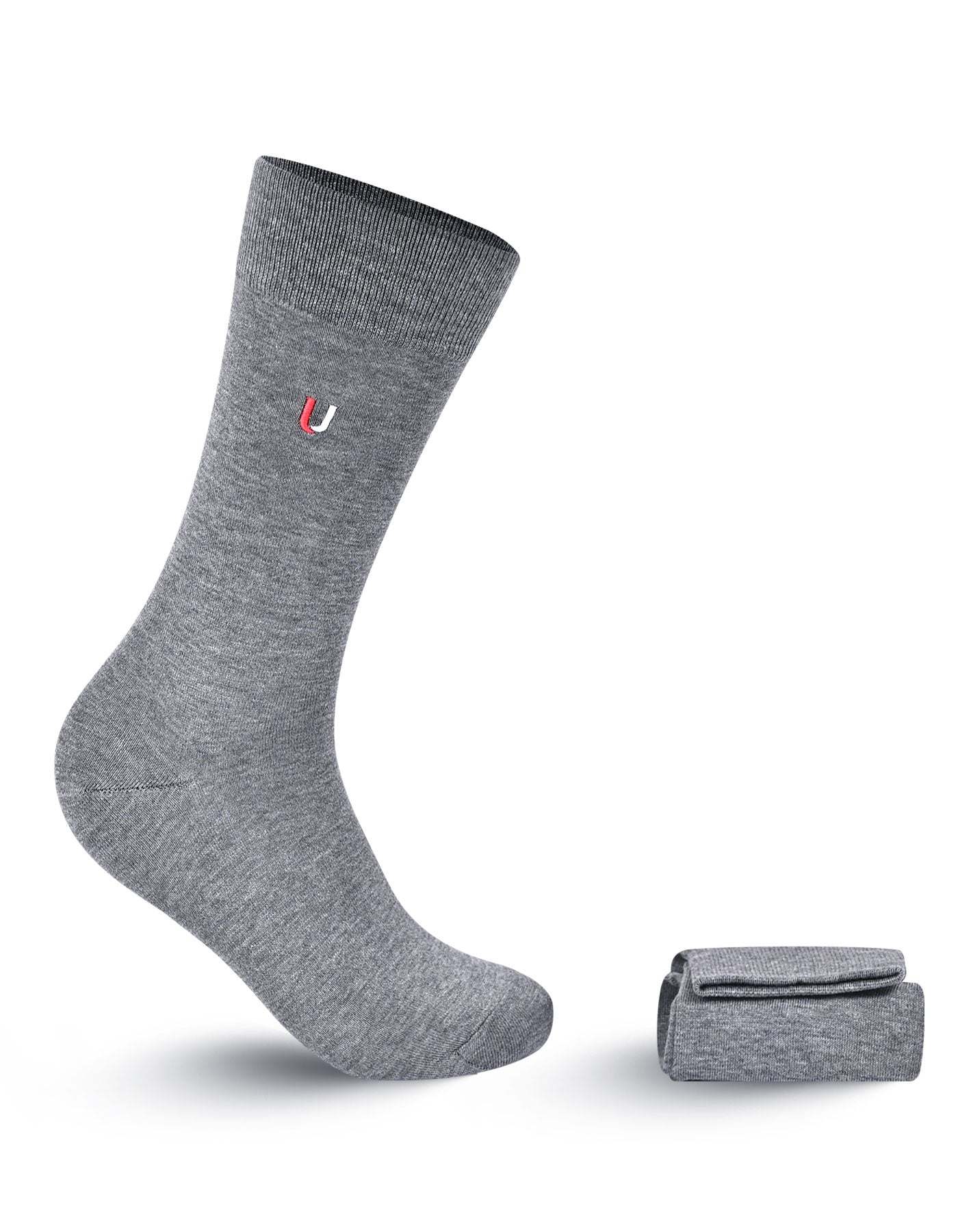 Grey Plain Socks