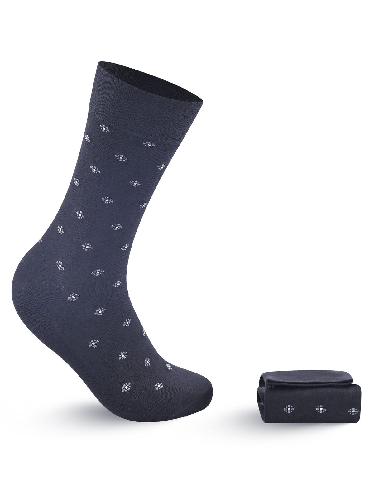 Navy Geometric Socks