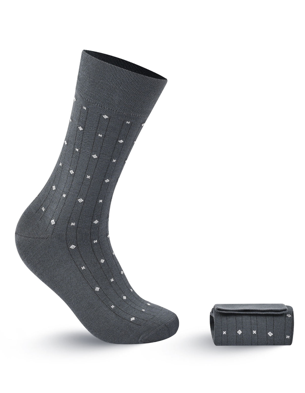 Grey Geometric Socks