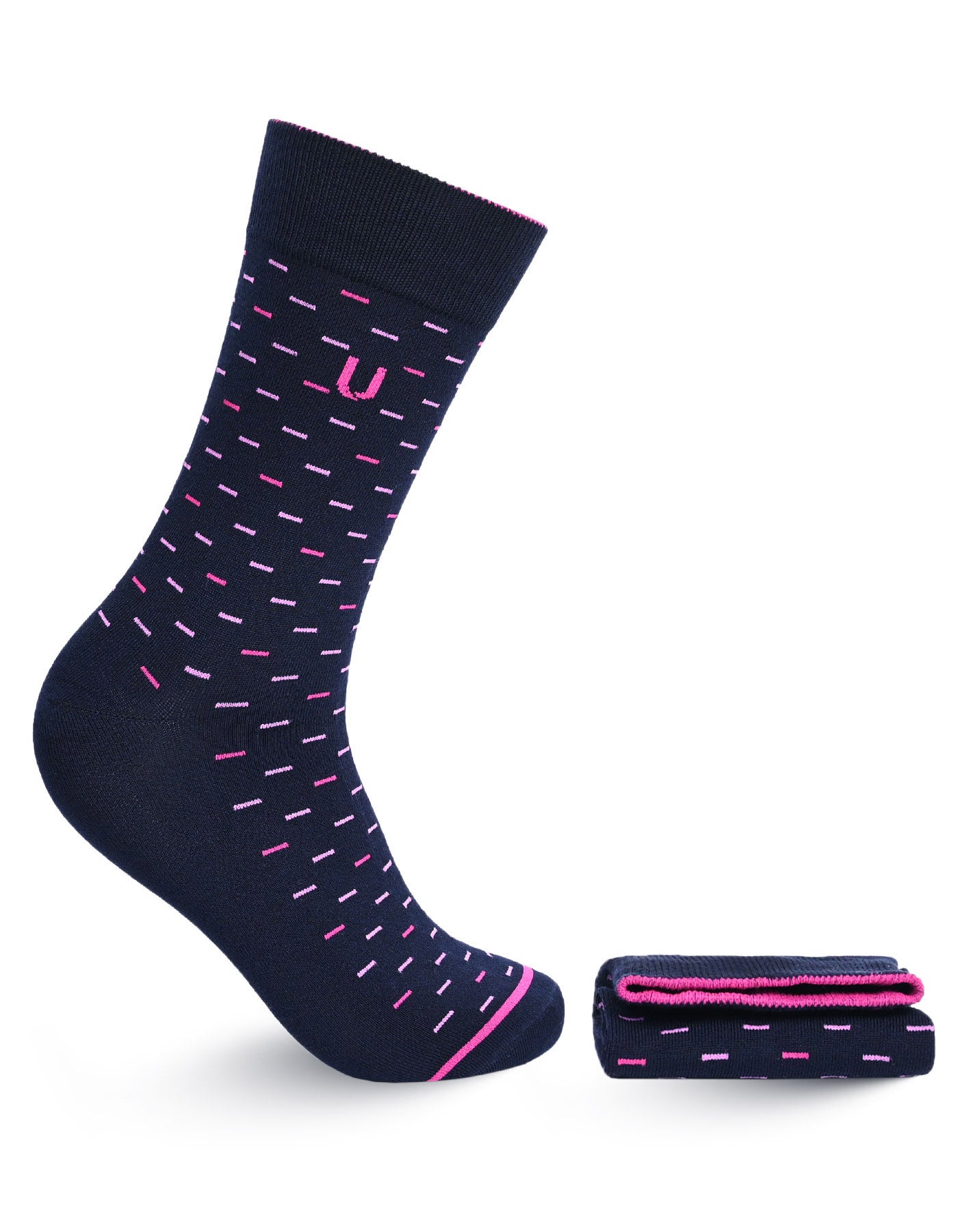 Navy Plain Walkees Socks