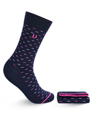 Navy Plain Walkees Socks