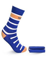 Blue Plain Walkees Socks