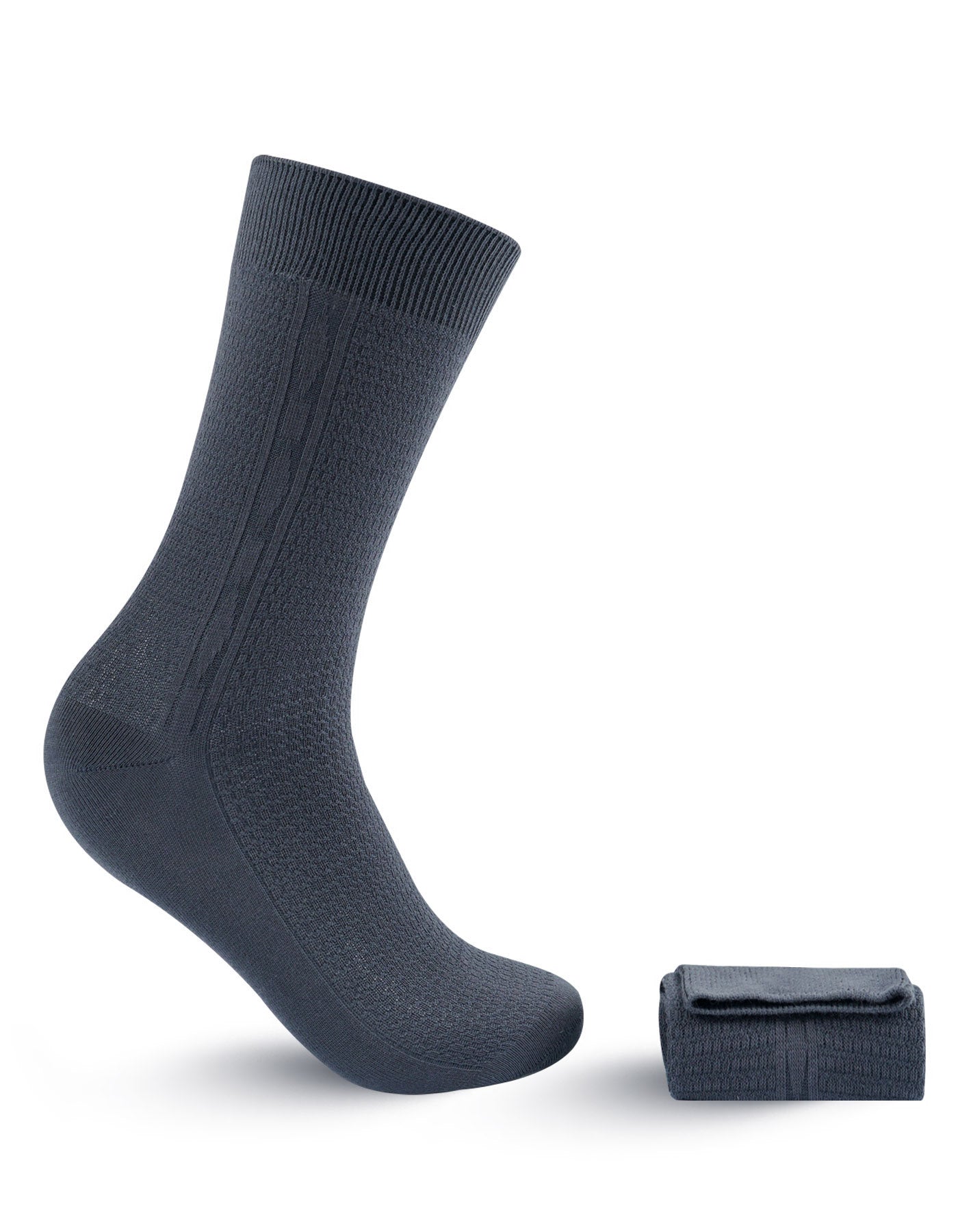 Charcoal Self Plain Walkees Socks