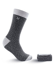 Charcoal Geometric Walkees Socks