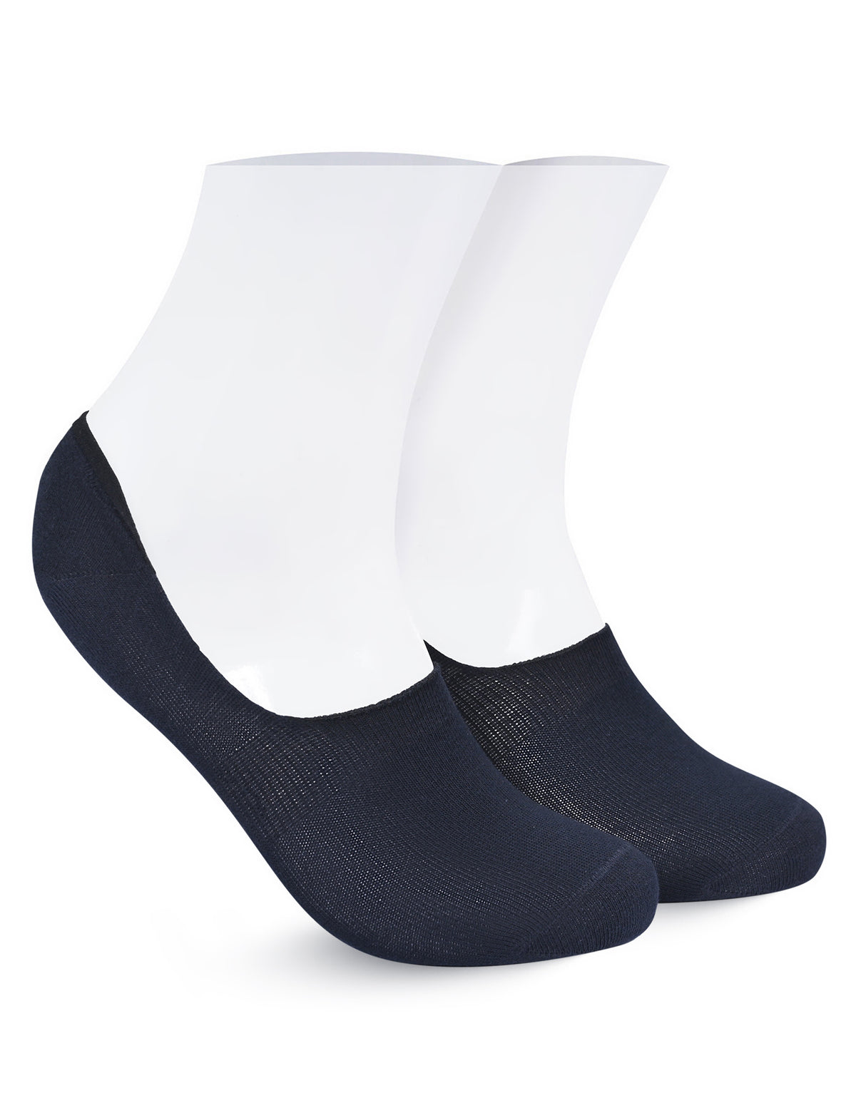 Navy Stripe No Show Socks