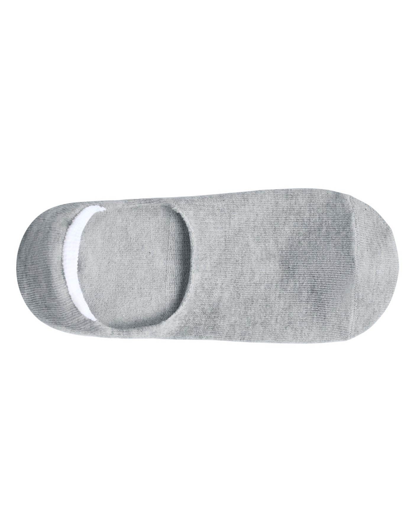 Grey Stripe No Show Socks