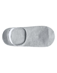 Grey Stripe No Show Socks