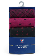 Pack of 3-Multi Geometric Walkees Socks