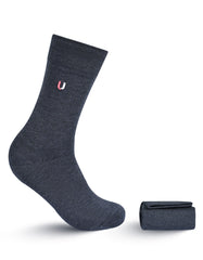 Charcoal Plain Walkees Socks