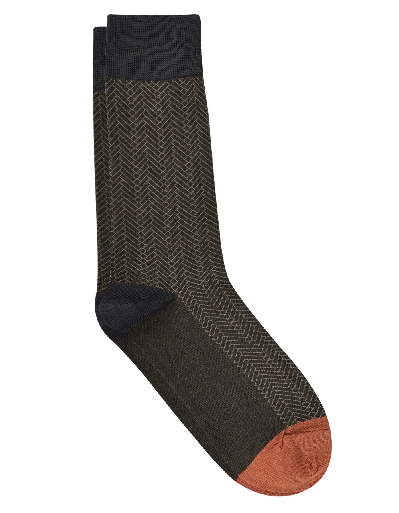 Brown Self Socks