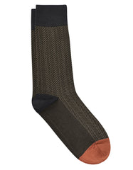 Brown Self Socks