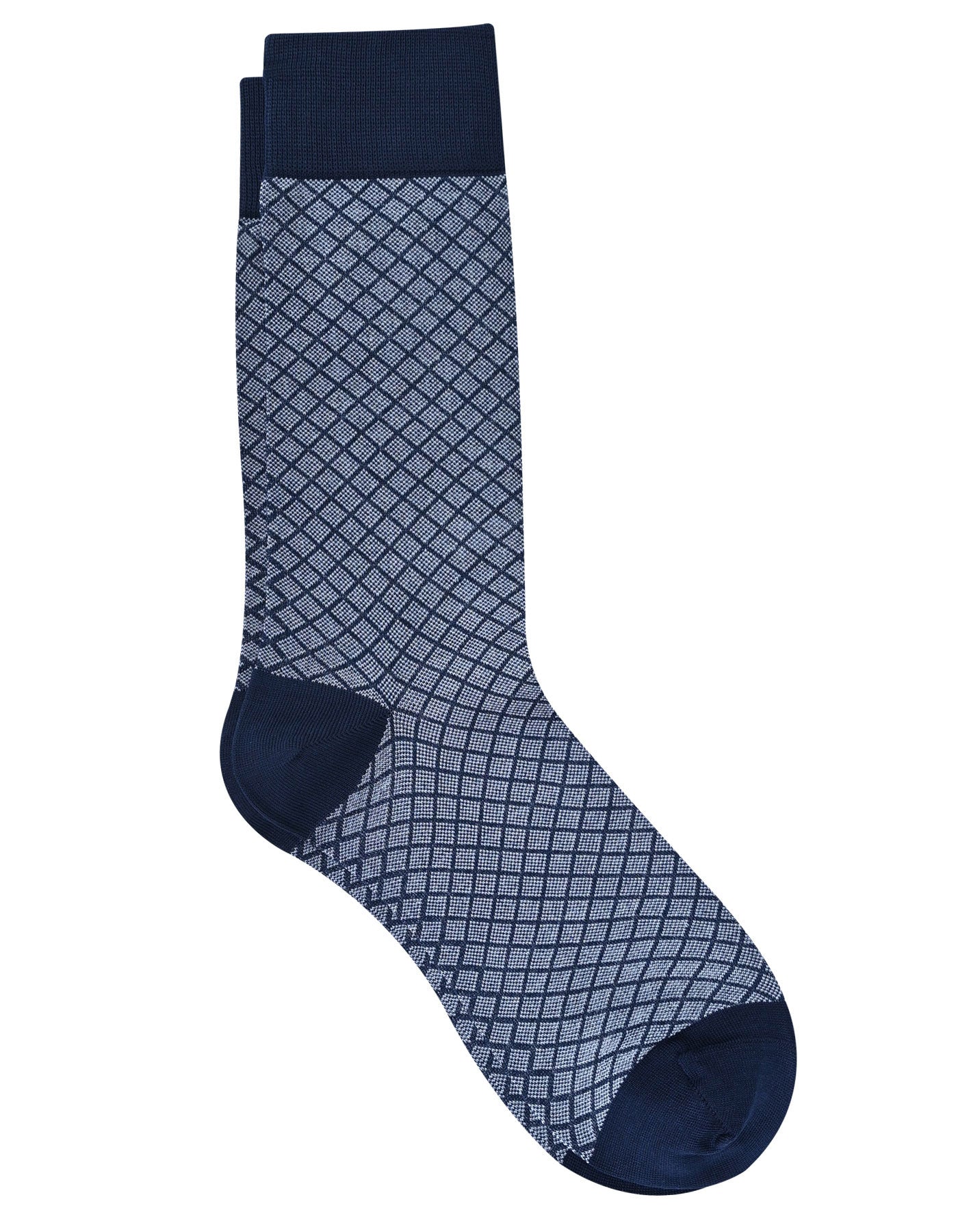 Navy Geometric Socks